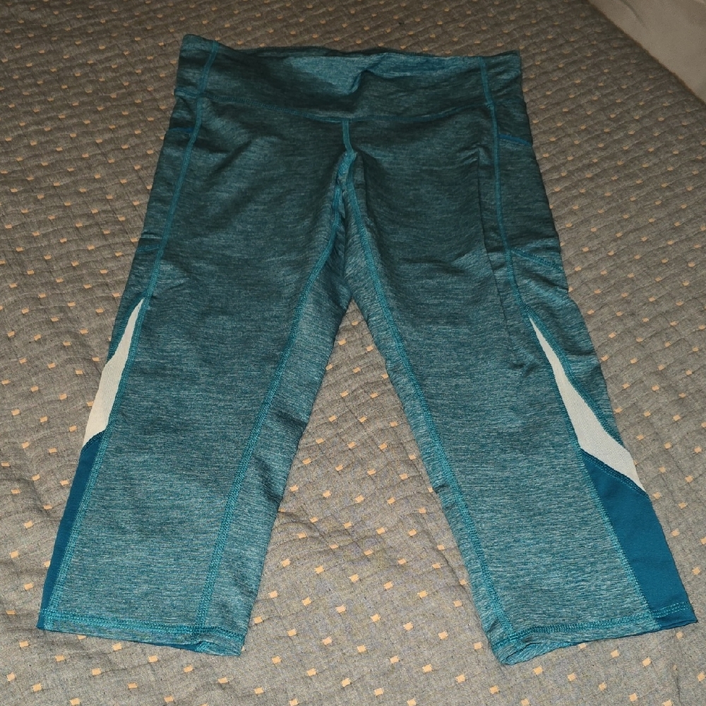 Champion Teal Capri Leggings Large